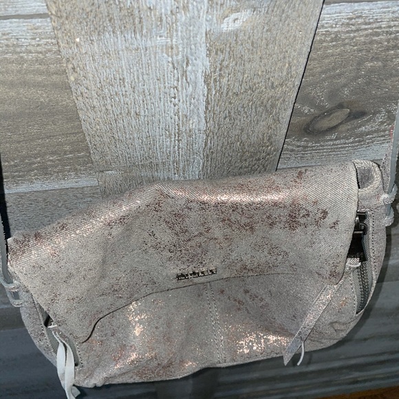 Aimee Kestenberg Bali 2 Gray and Metallic Rose Gold Crossbody and shoulder bag - Picture 6 of 14